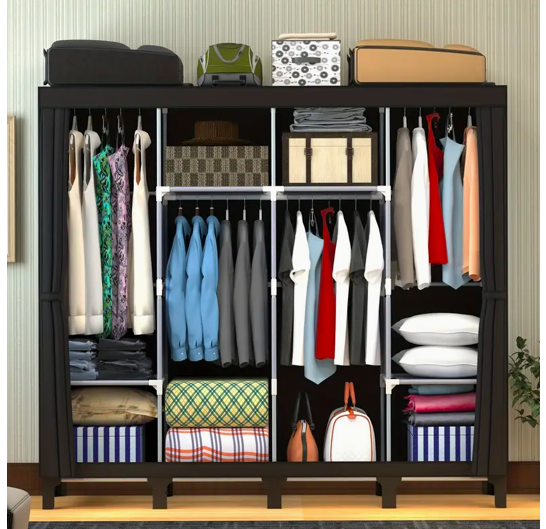 Miniatura 3 de ROPERO ARMARIO TELA 4 CUERPOS GRANDE 170